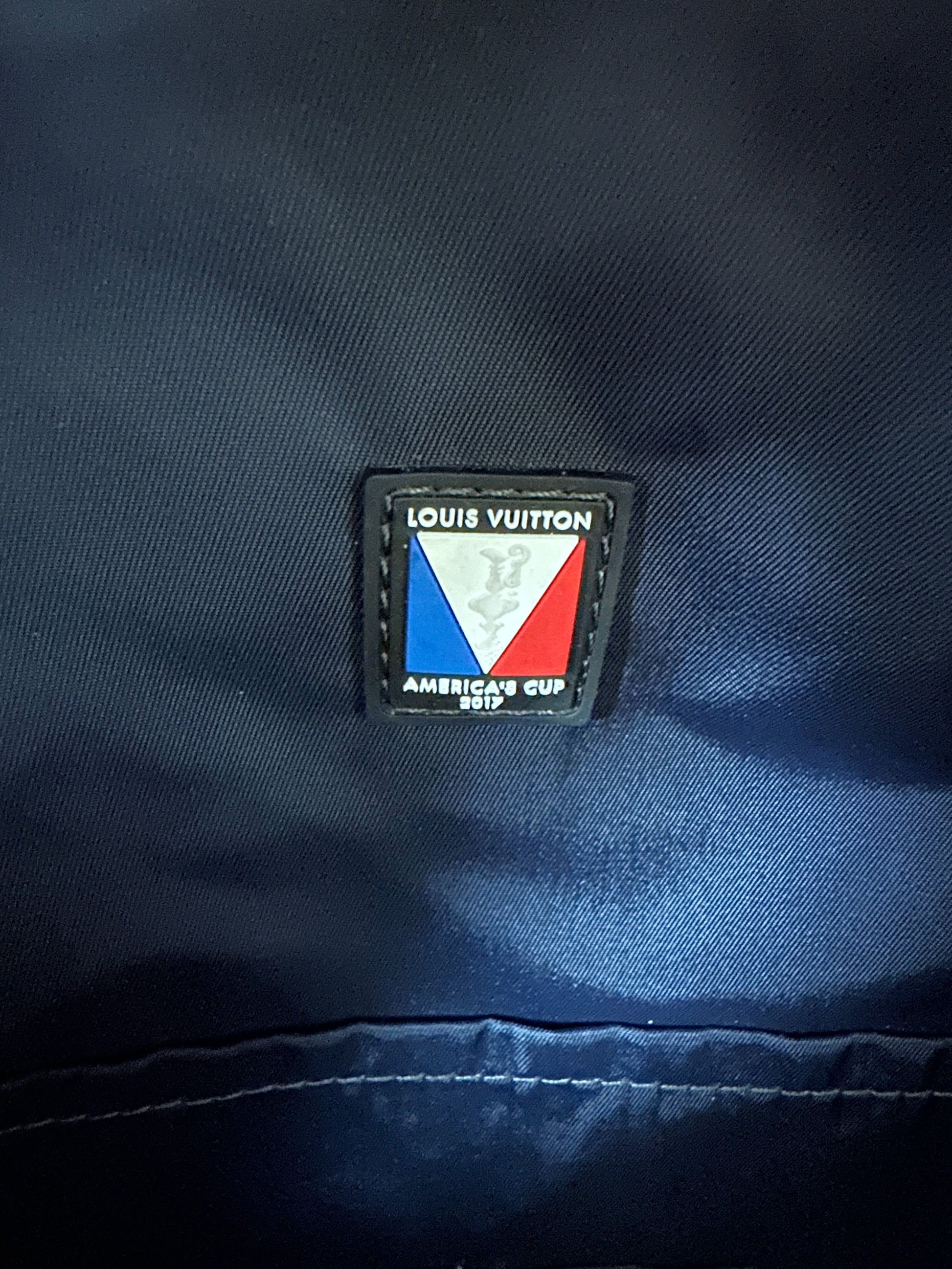 louis vuitton america's cup 2017 backpack Louis Vuitton Navy World Cup Apollo Backpack – Savonches