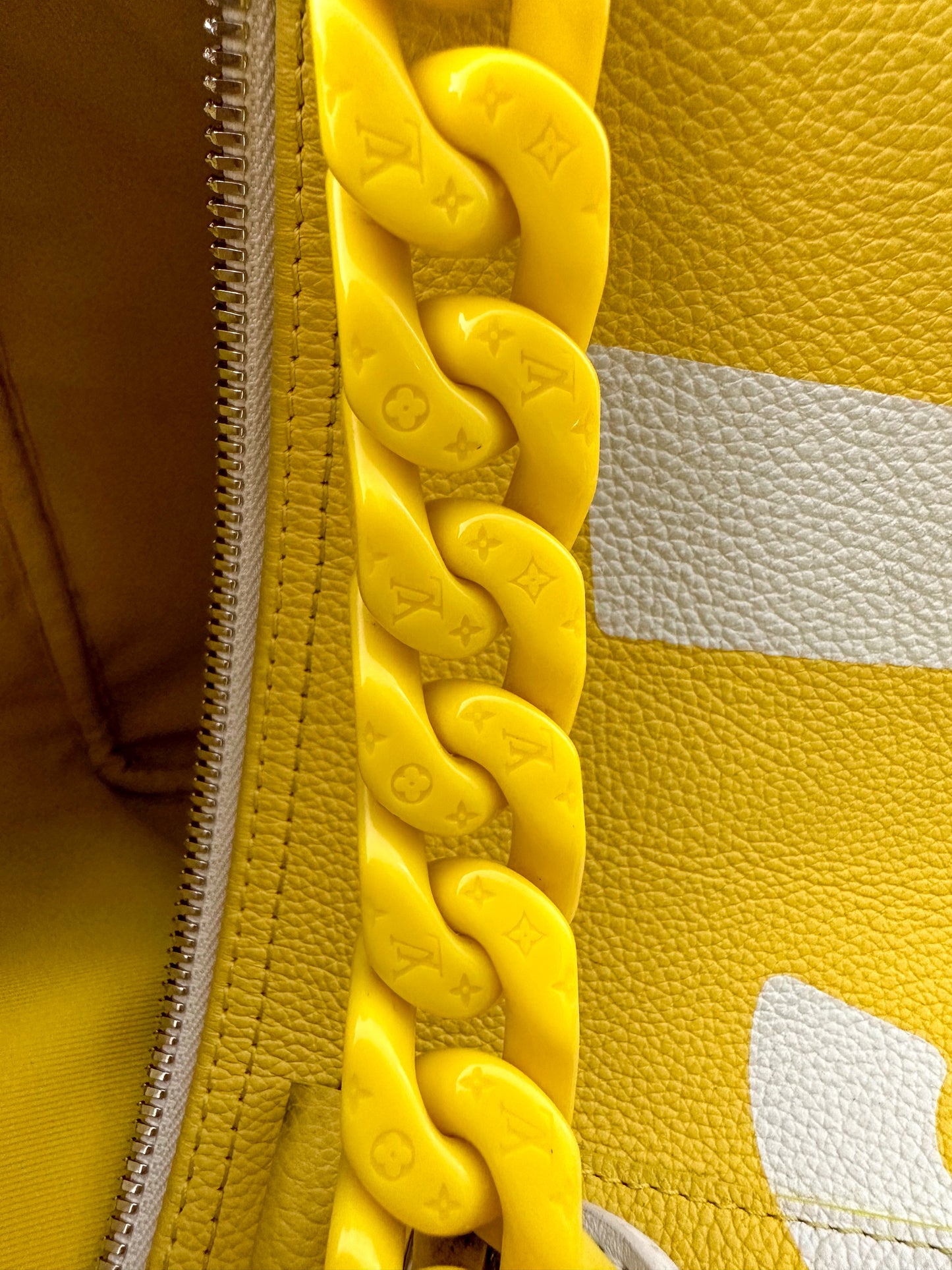 Louis Vuitton Yellow Everyday Logo Keepall 50