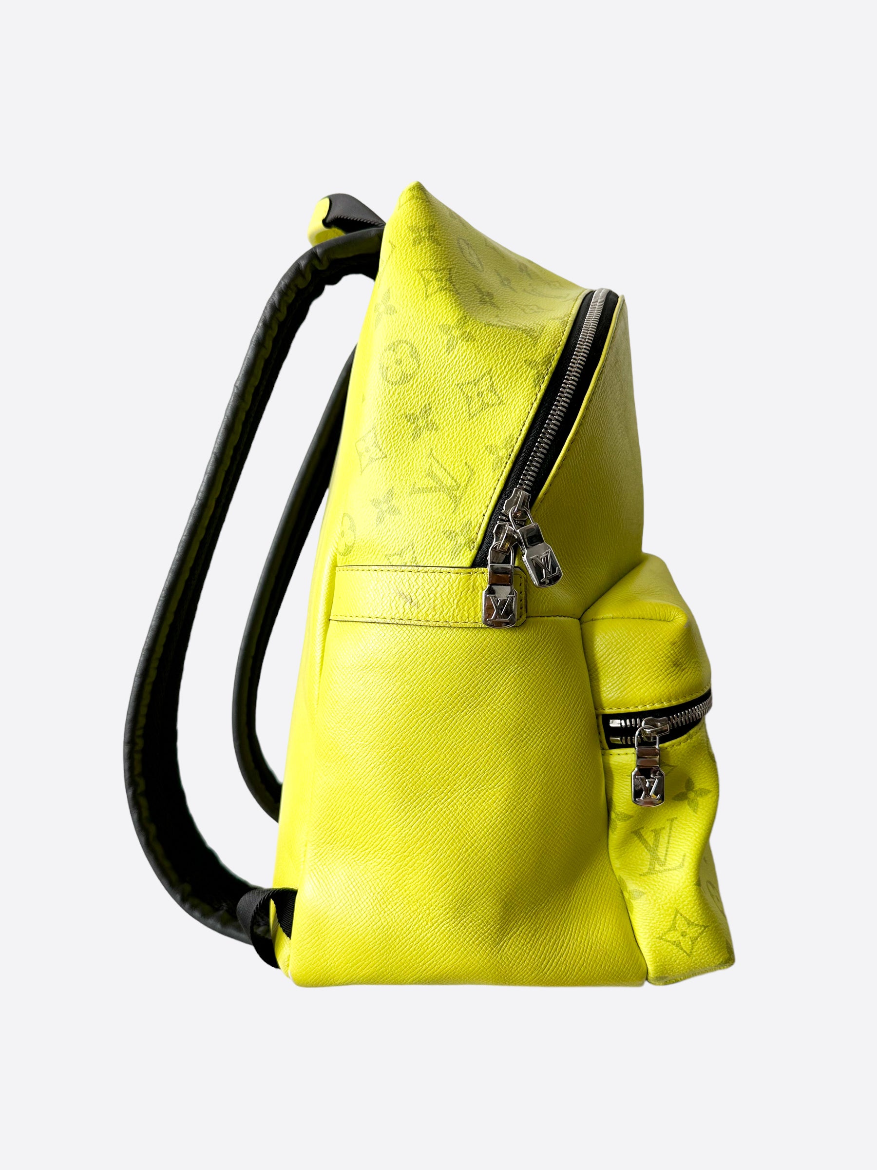 louis vuitton 2019 backpack Louis Vuitton Yellow Taigarama Monogram Discovery Backpack – Savonches