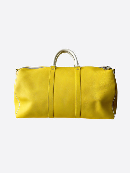 Louis Vuitton Yellow Everyday Logo Keepall 50