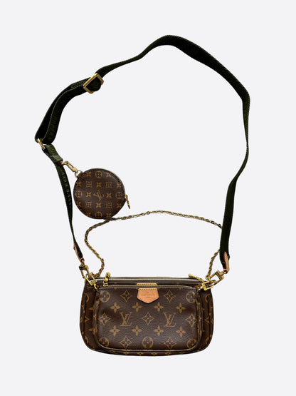 Louis Vuitton Khaki Strap Monogram Multi Pochette