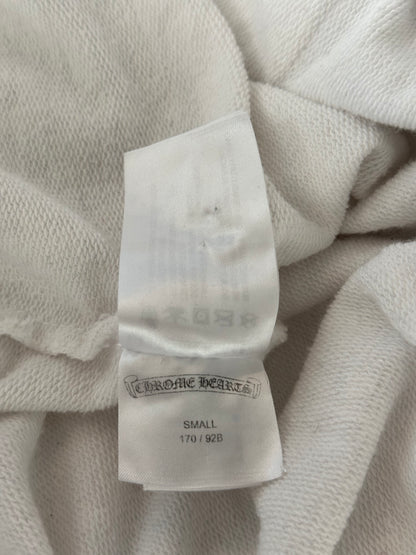Chrome Hearts White & Black Cross Jacquard Horseshoe Logo Hoodie