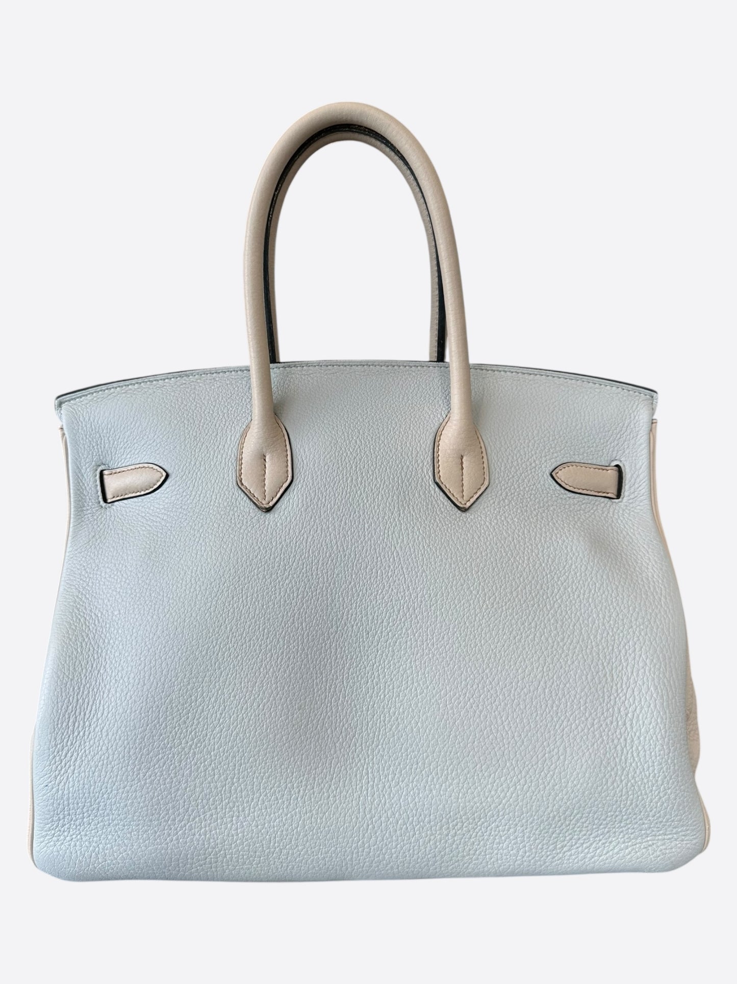 Hermes Blue Tri-Color Togo Birkin 35