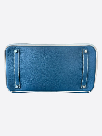 Hermes Blue Tri-Color Togo Birkin 35