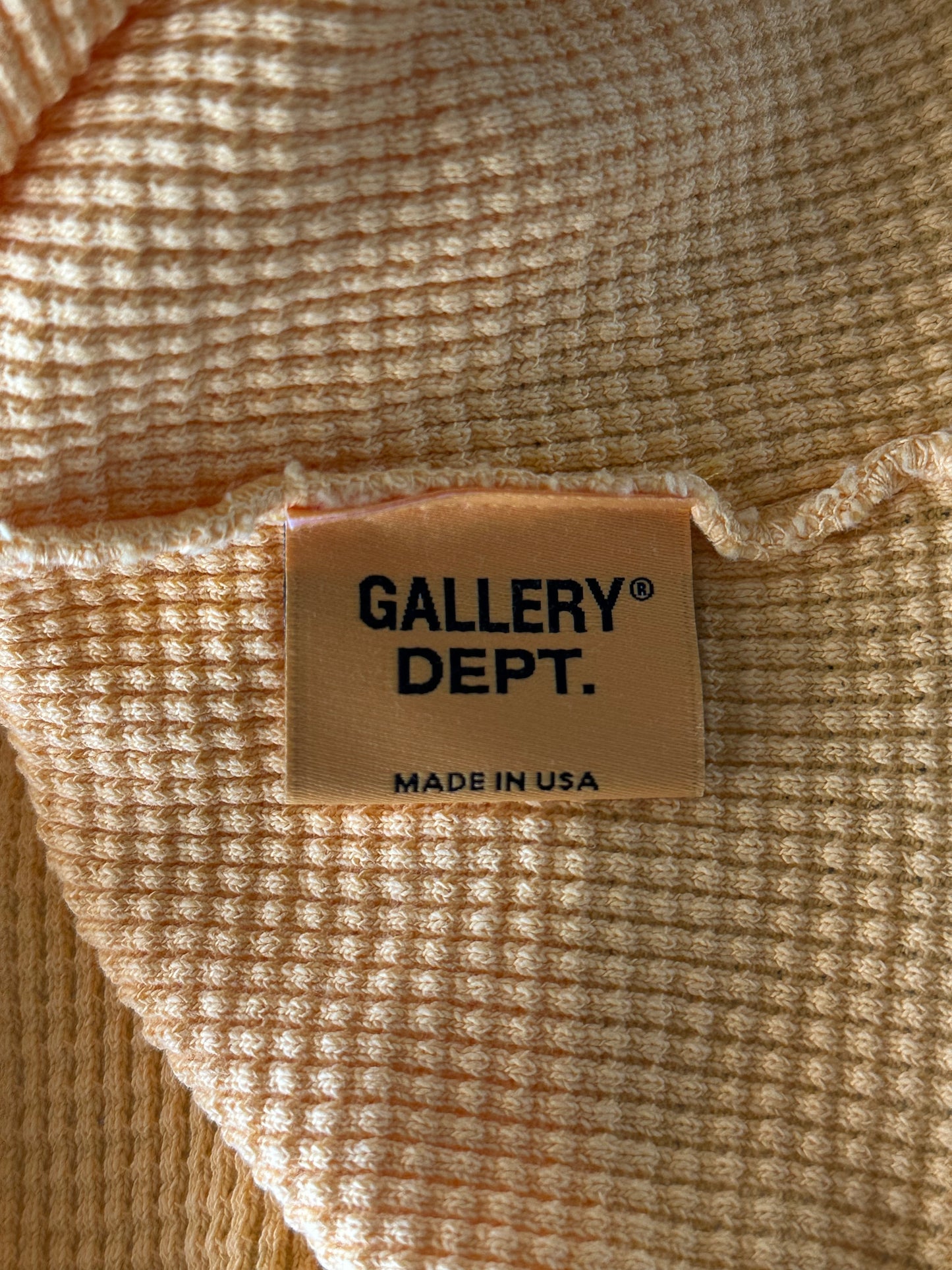 Gallery Dept Yellow & Black Logo Thermal Longsleeve T-Shirt