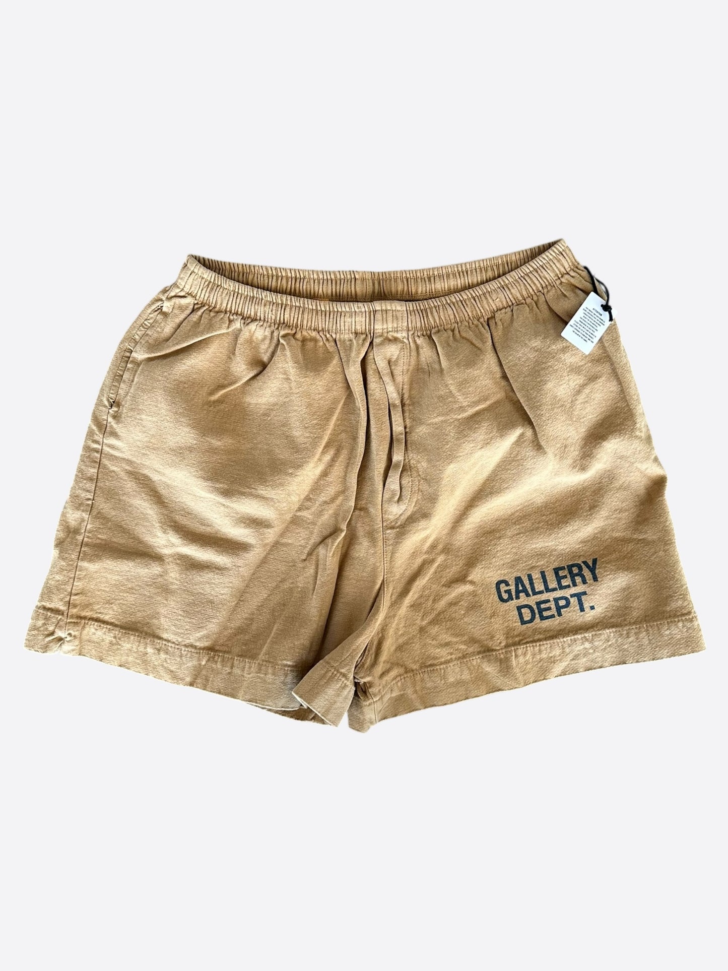 Gallery Dept Tan & Black Logo Zuma Shorts