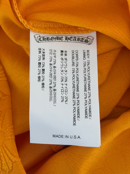 Chrome Hearts Yellow & Black Cross Jacquard Sports Bra
