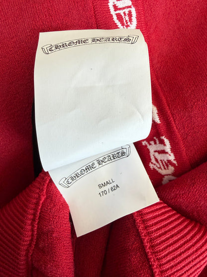 Chrome Hearts Red & White Embroidered Logo Women's Shorts