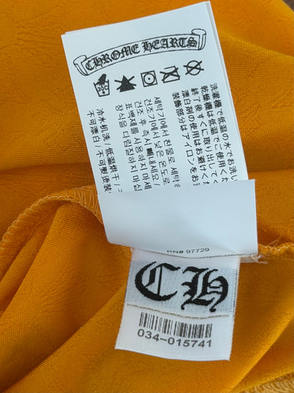 Chrome Hearts Yellow Cross Jacquard Women's Biker Shorts