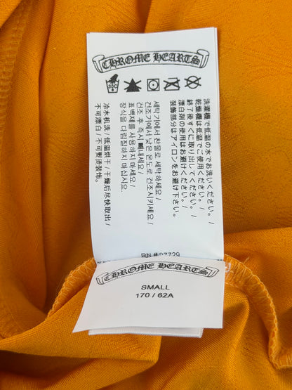Chrome Hearts Yellow Cross Jacquard Women's Biker Shorts
