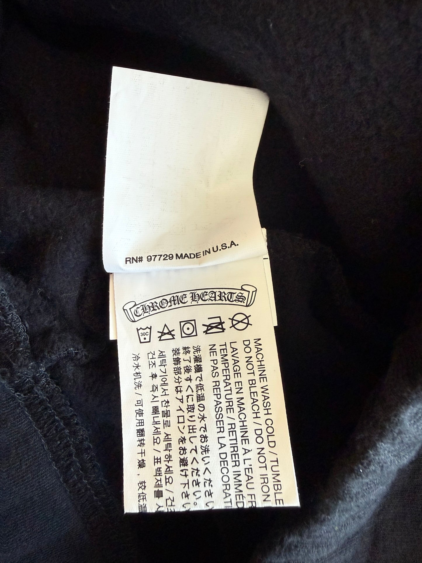 Chrome Hearts Black & Red Cemetery Horseshoe Logo Sweatpants