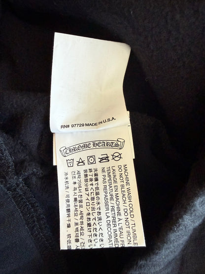 Chrome Hearts Black & Red Cemetery Horseshoe Logo Sweatpants