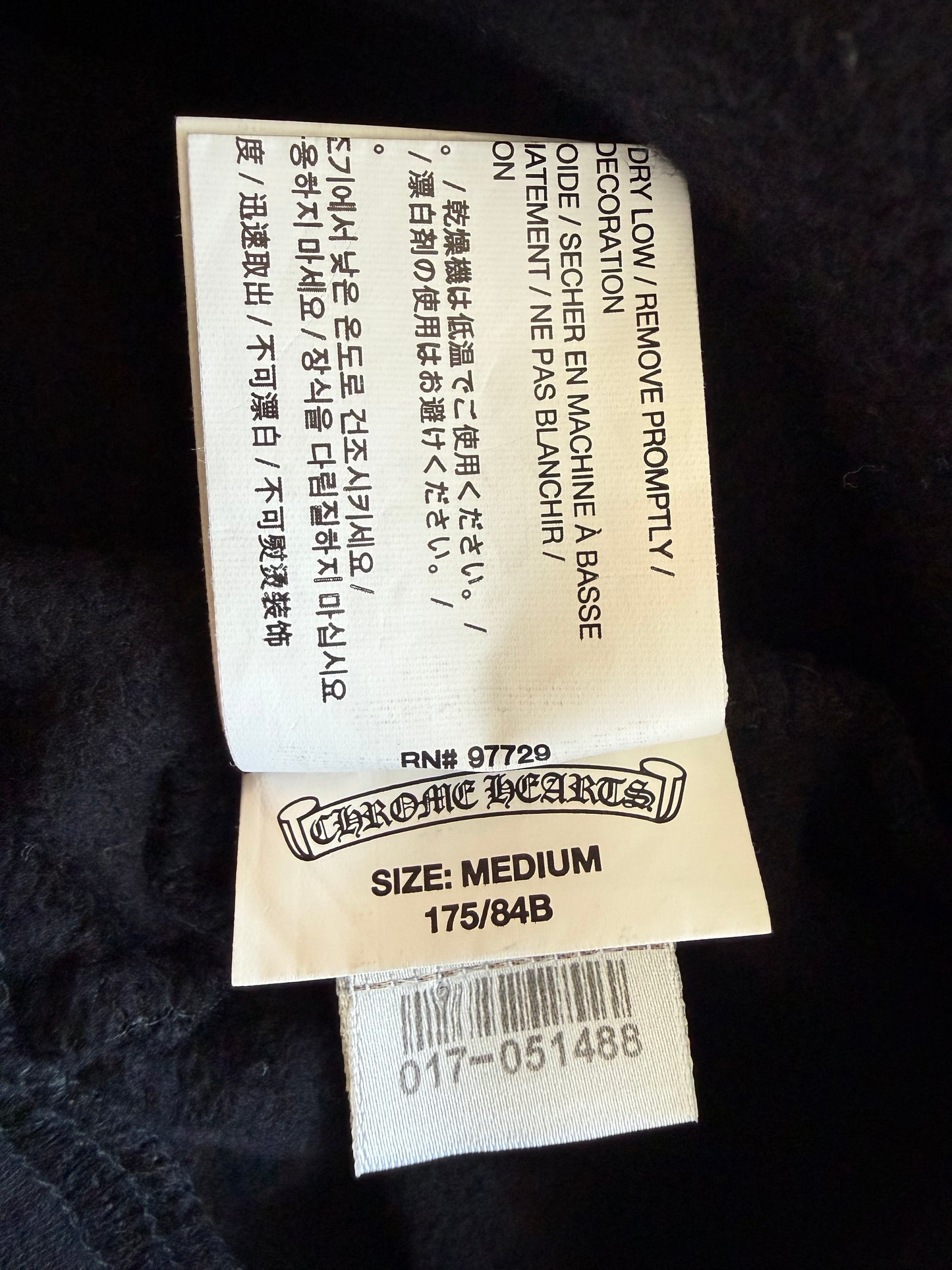 Chrome Hearts Black & Red Cemetery Horseshoe Logo Sweatpants