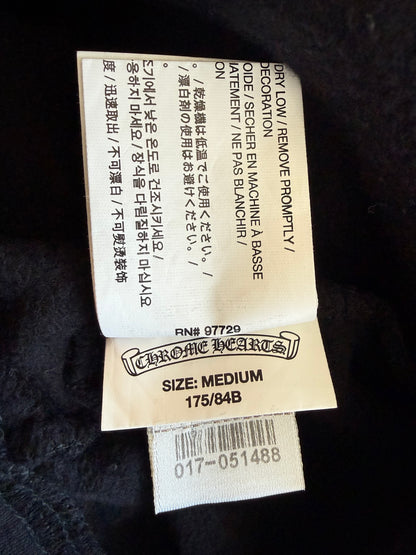 Chrome Hearts Black & Red Cemetery Horseshoe Logo Sweatpants