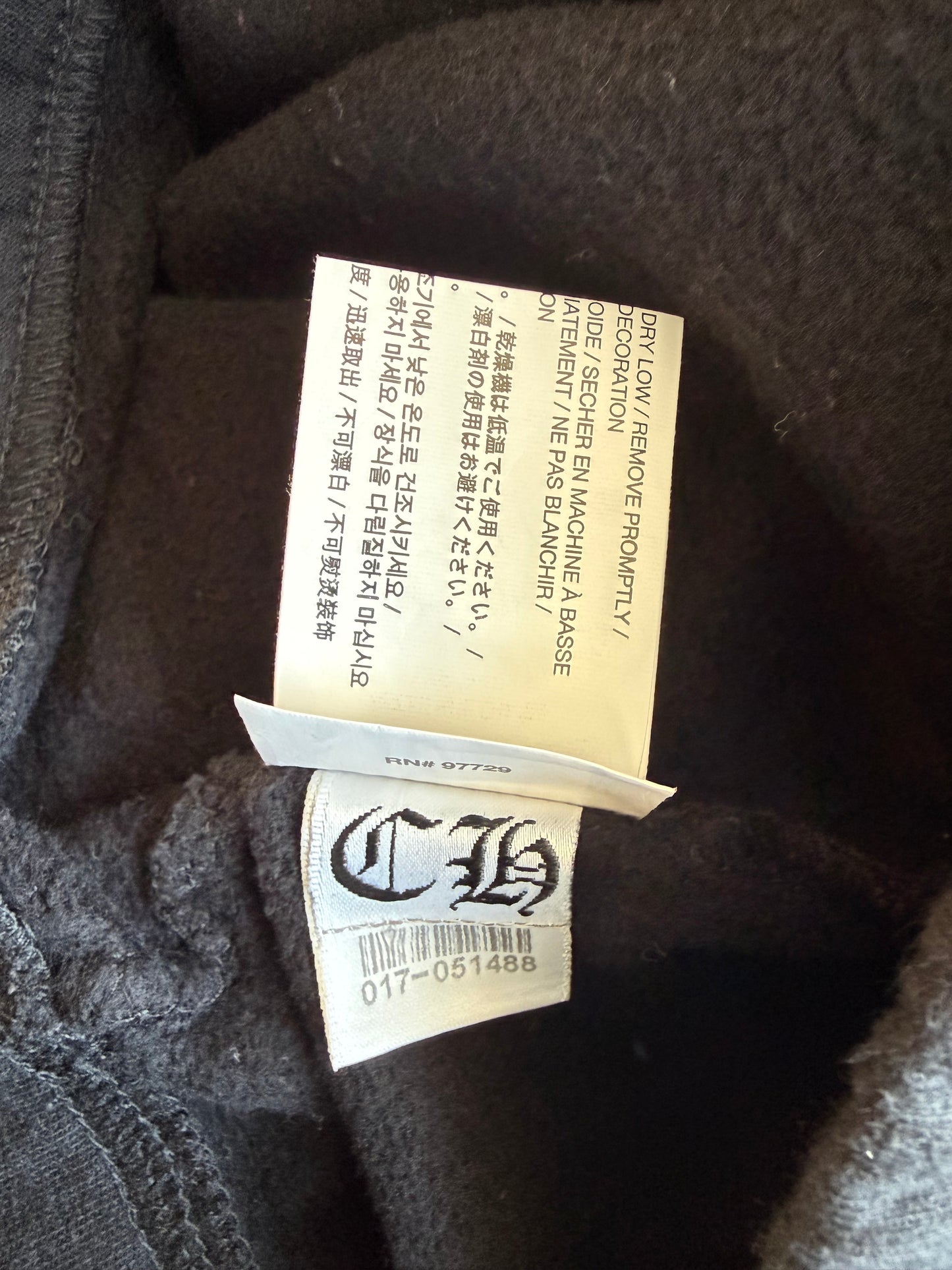 Chrome Hearts Black & Red Cemetery Horseshoe Logo Sweatpants