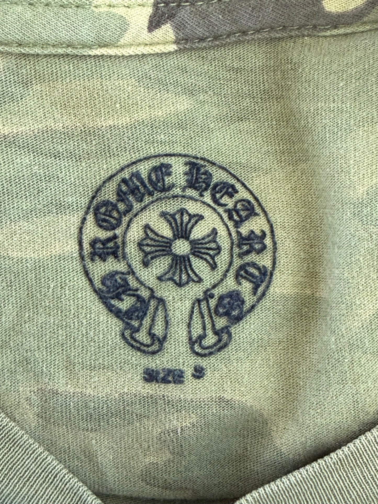 Chrome Hearts Camouflage & Black Star Logo T-Shirt