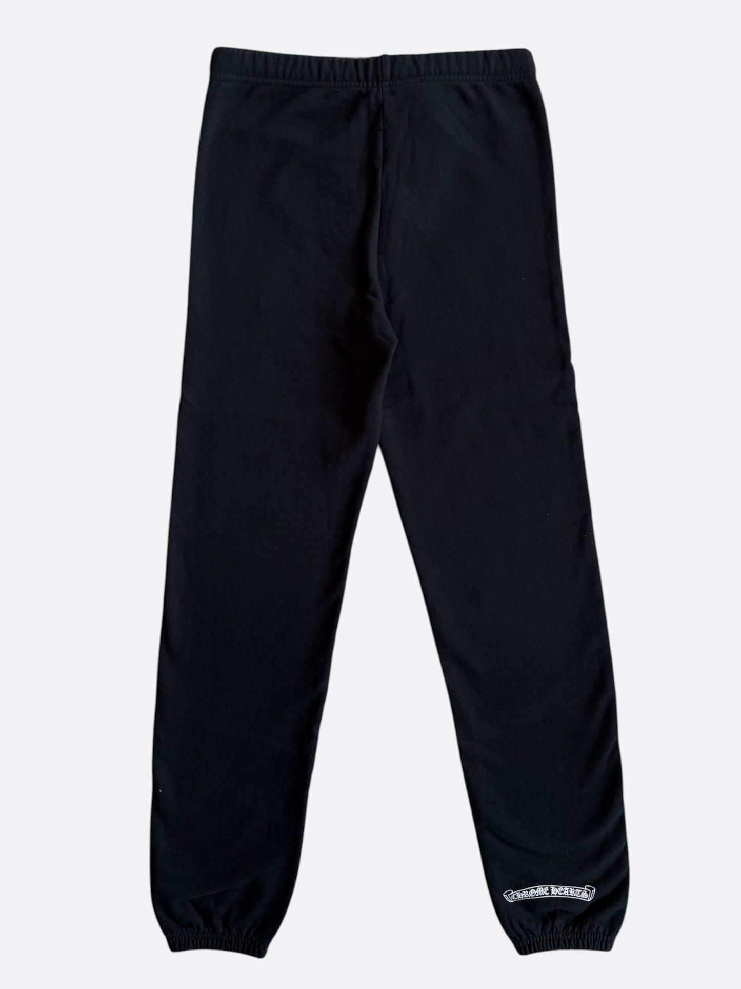 Chrome Hearts Black & Red Cemetery Horseshoe Logo Sweatpants