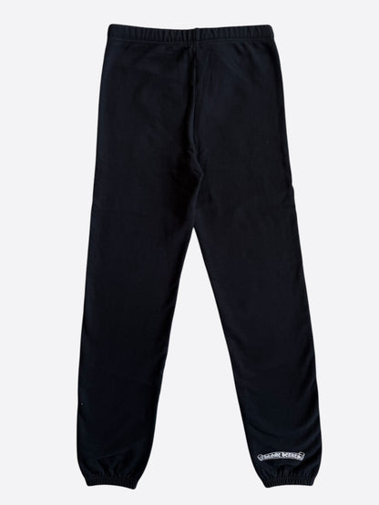 Chrome Hearts Black & Red Cemetery Horseshoe Logo Sweatpants