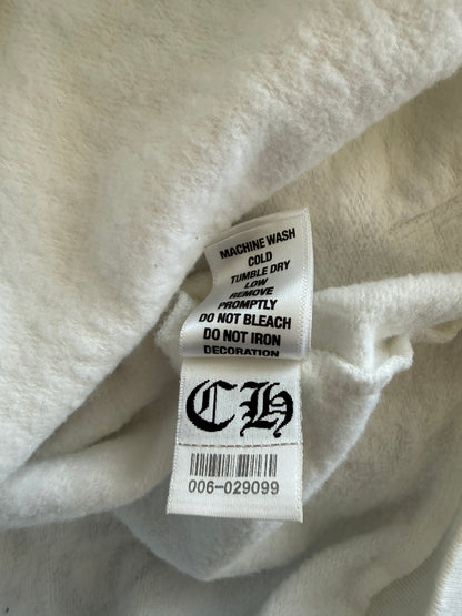 Chrome Hearts White & Black Eyechart Zip Up Hoodie