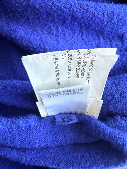 Chrome Hearts Blue & White Stars Scroll Logo Zip Up Hoodie