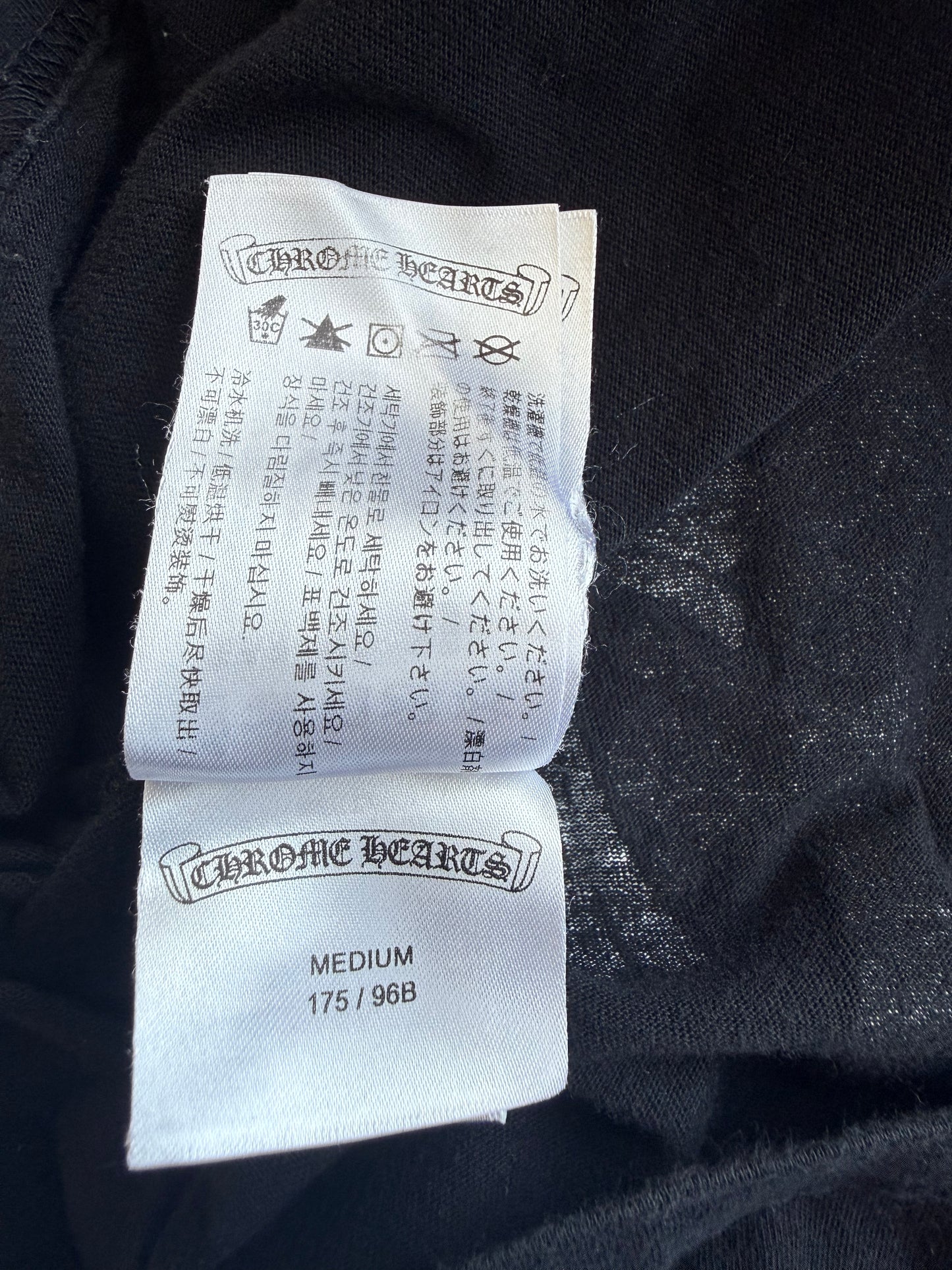 Chrome Hearts Black Multicolor Cross Logo T-Shirt