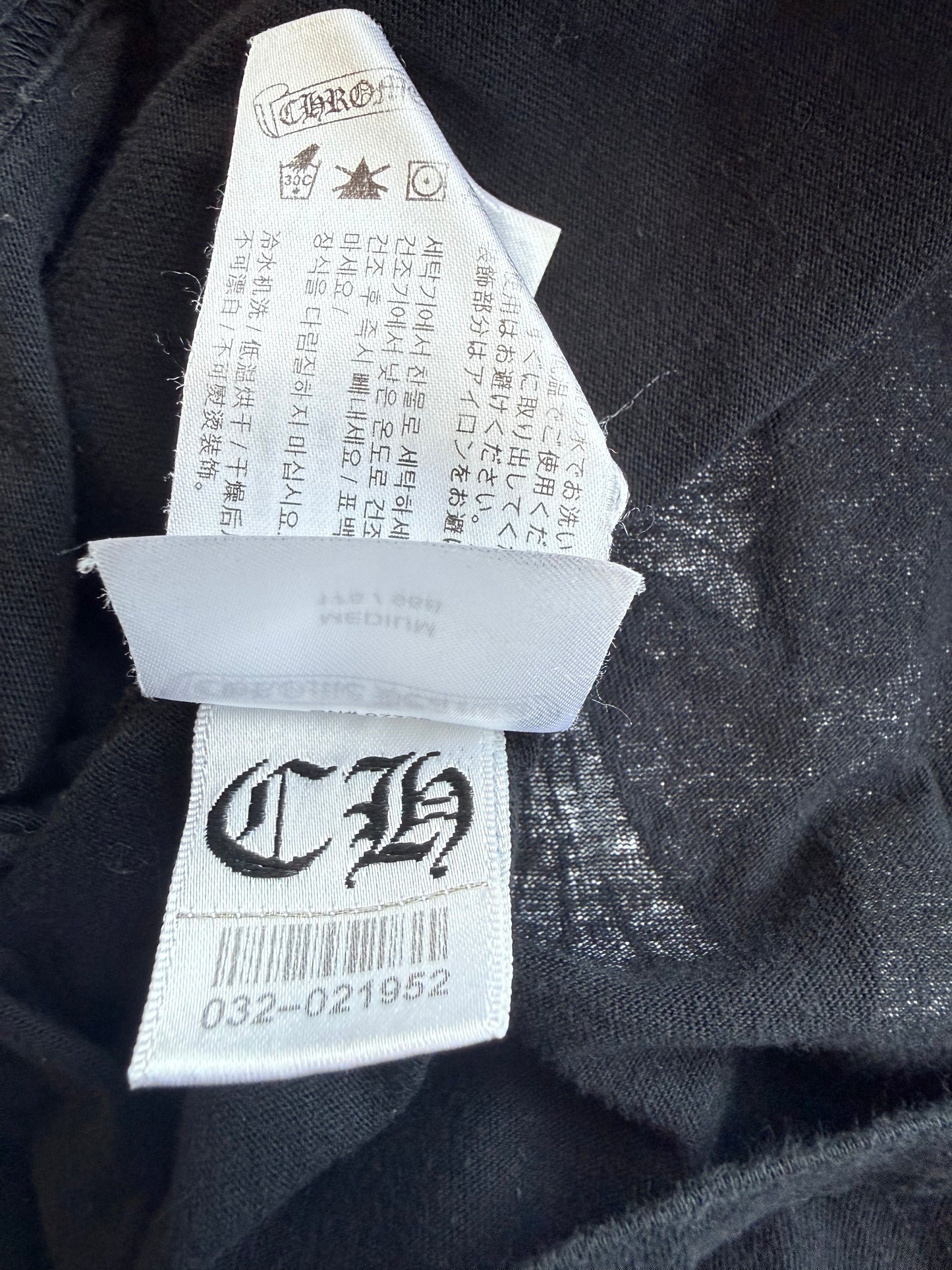 Chrome Hearts Black Multicolor Cross Logo T-Shirt