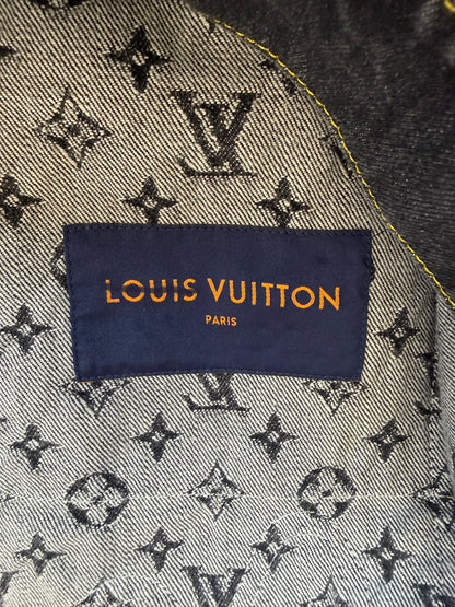 Louis Vuitton Nigo Black & Grey Monogram Crazy Denim Jacket