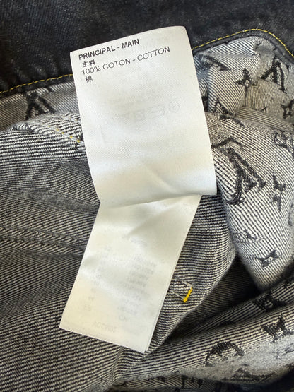 Louis Vuitton Nigo Black & Grey Monogram Crazy Denim Jacket