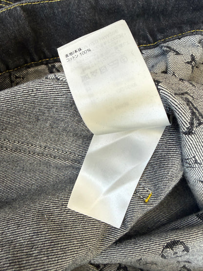 Louis Vuitton Nigo Black & Grey Monogram Crazy Denim Jacket