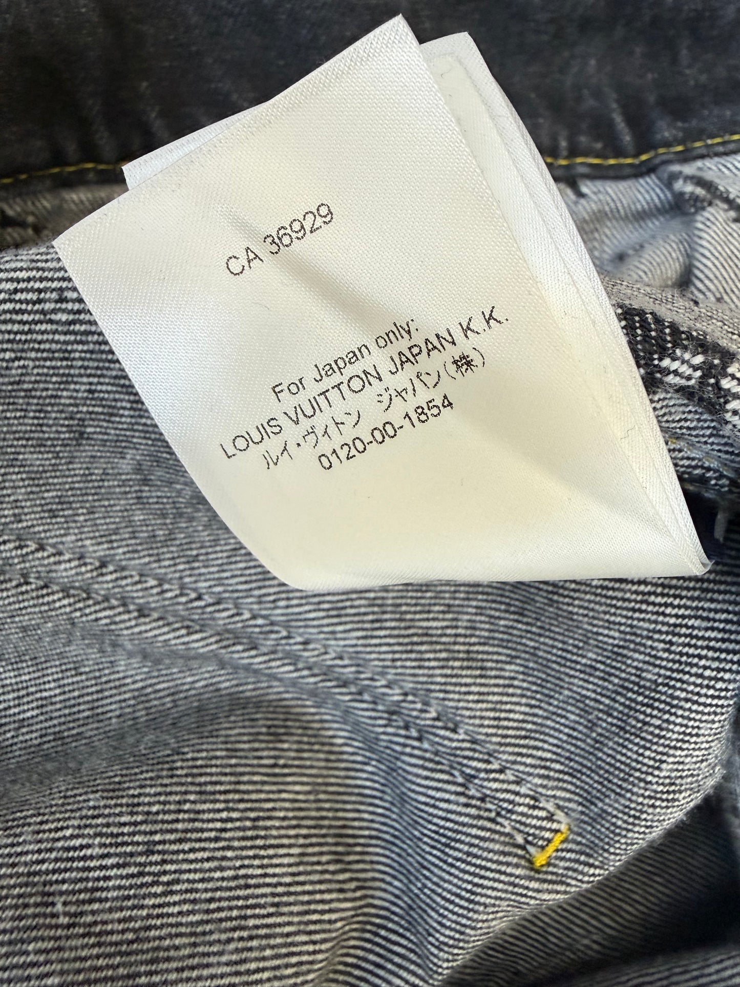 Louis Vuitton Nigo Black & Grey Monogram Crazy Denim Jacket