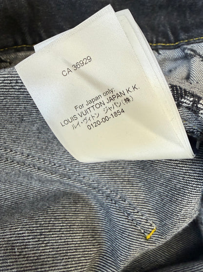 Louis Vuitton Nigo Black & Grey Monogram Crazy Denim Jacket
