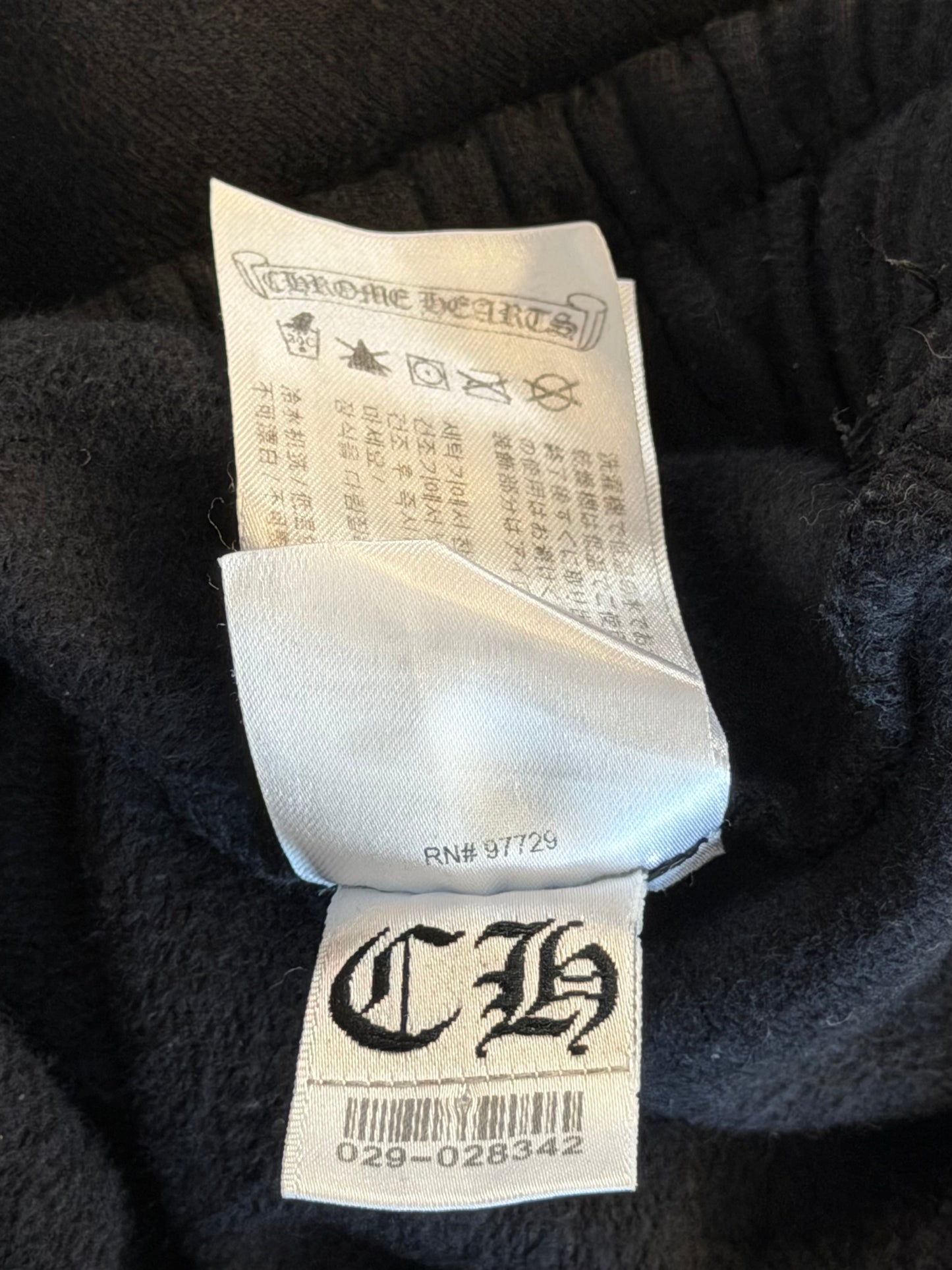 Chrome Hearts Black & White Logo Sweatpants