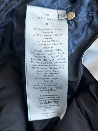 Dior Navy Oblique Puffer Vest