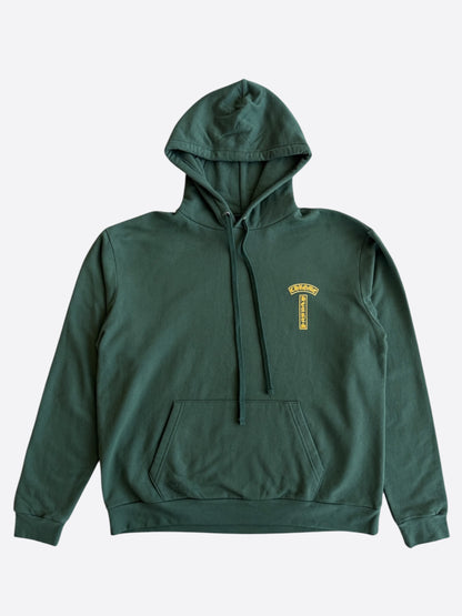 Chrome Hearts Green & Yellow T-Bar Logo Hoodie