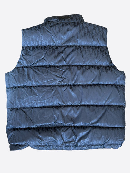 Dior Navy Oblique Puffer Vest
