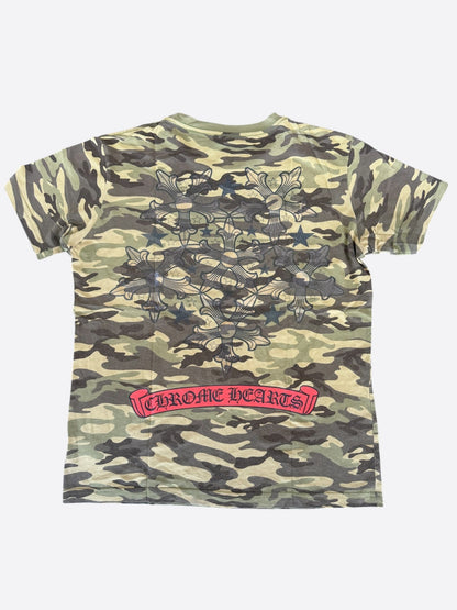 Chrome Hearts Camouflage & Black Star Logo T-Shirt