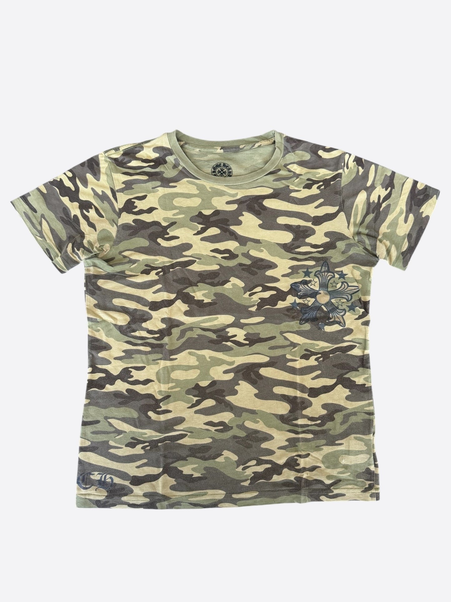 Chrome Hearts Camouflage & Black Star Logo T-Shirt
