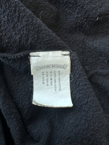 Chrome Hearts Black & White Foti Graphic Zip Up Hoodie