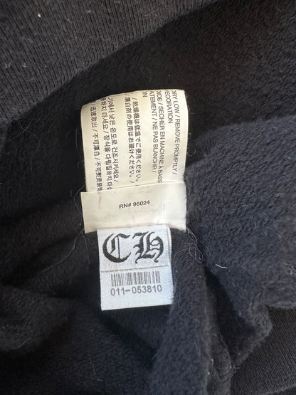 Chrome Hearts Black & White Foti Graphic Zip Up Hoodie