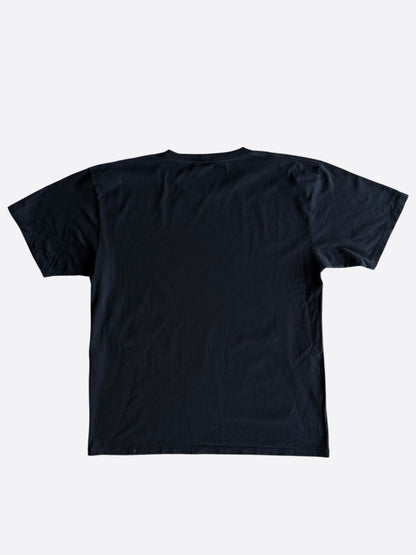 Celine Black & Checkered Studded Logo T-Shirt