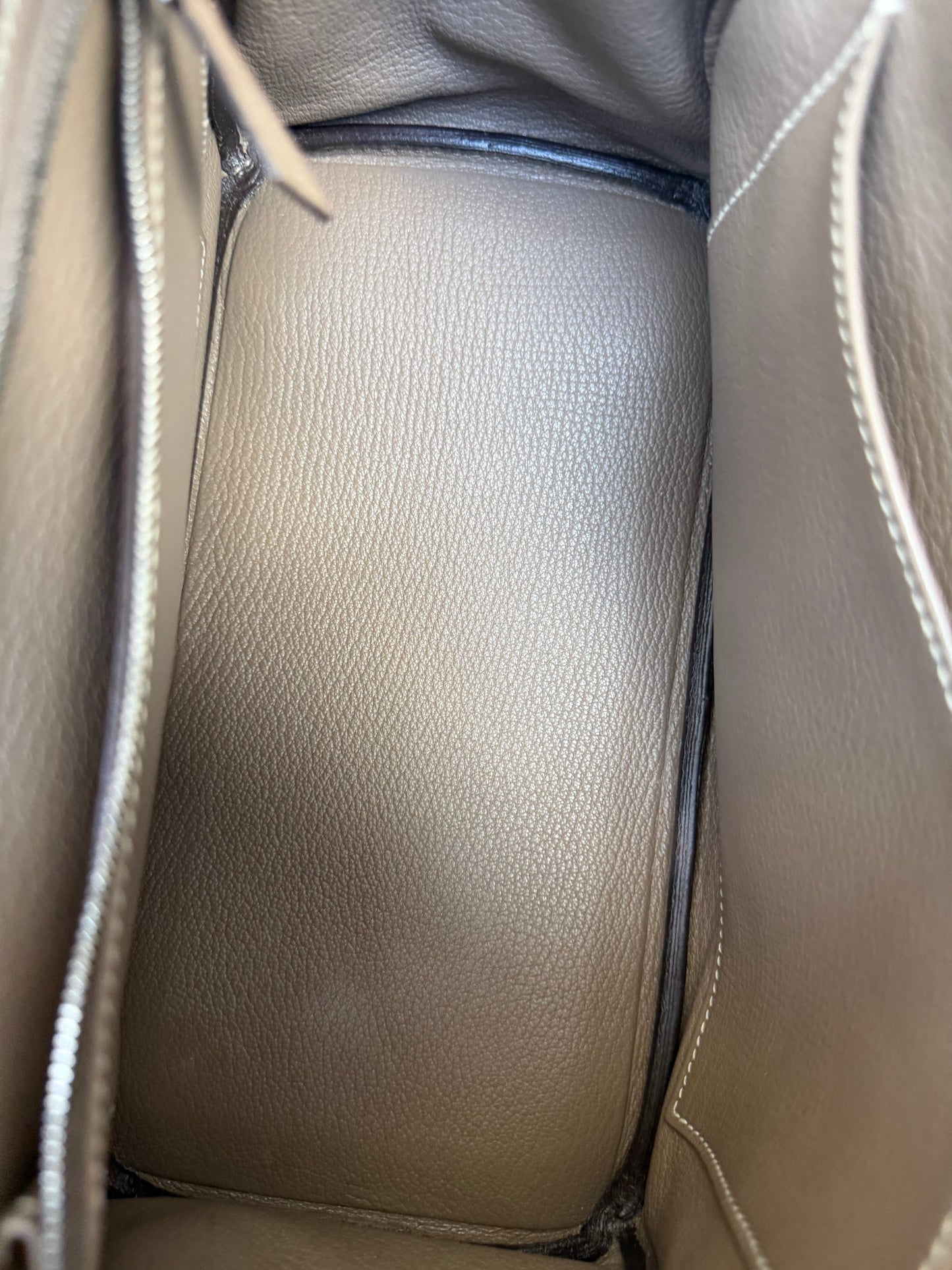 Hermes Etoupe Togo & Palladium Hardware Birkin 25