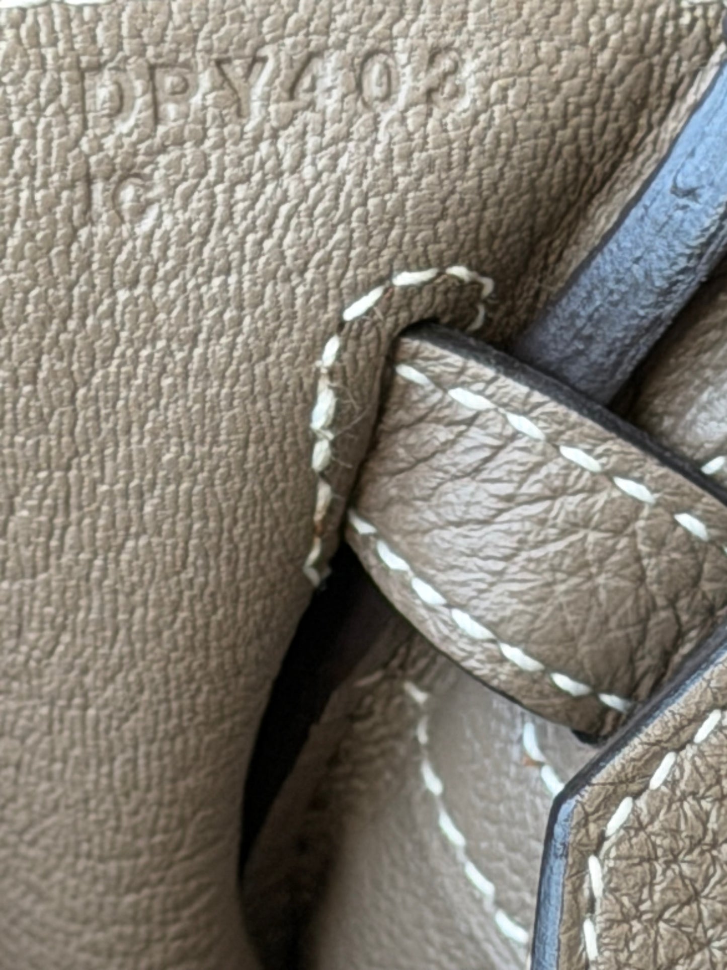 Hermes Etoupe Togo & Palladium Hardware Birkin 25