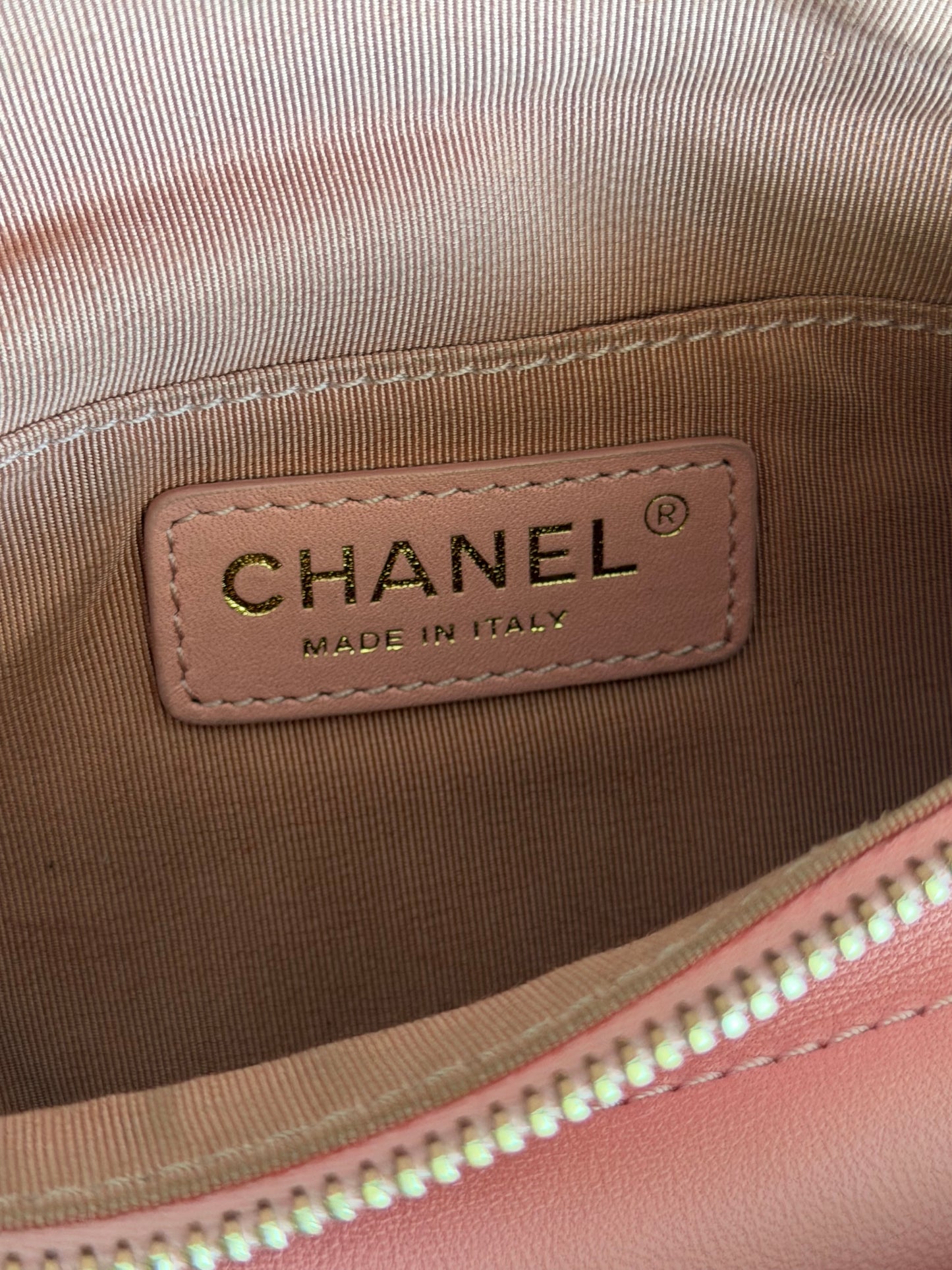 Chanel Pink Quilted Lambskin Bi Waist Bag