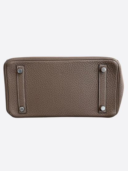 Hermes Etoupe Togo & Palladium Hardware Birkin 25