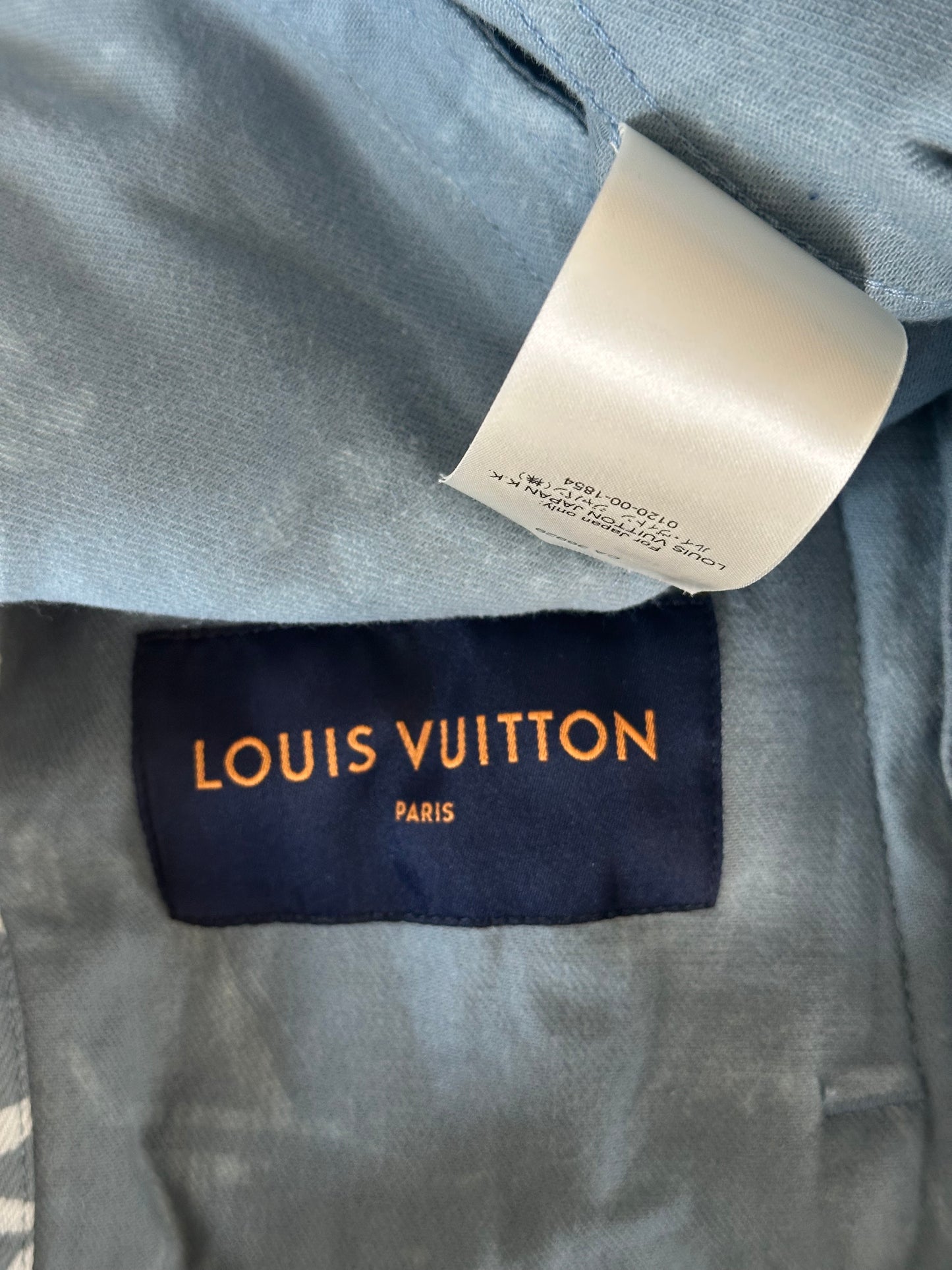 Louis Vuitton Blue & White LV Leaf Denim Jacket