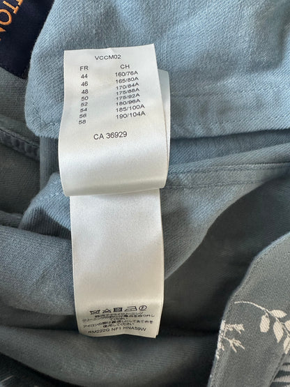Louis Vuitton Blue & White LV Leaf Denim Jacket