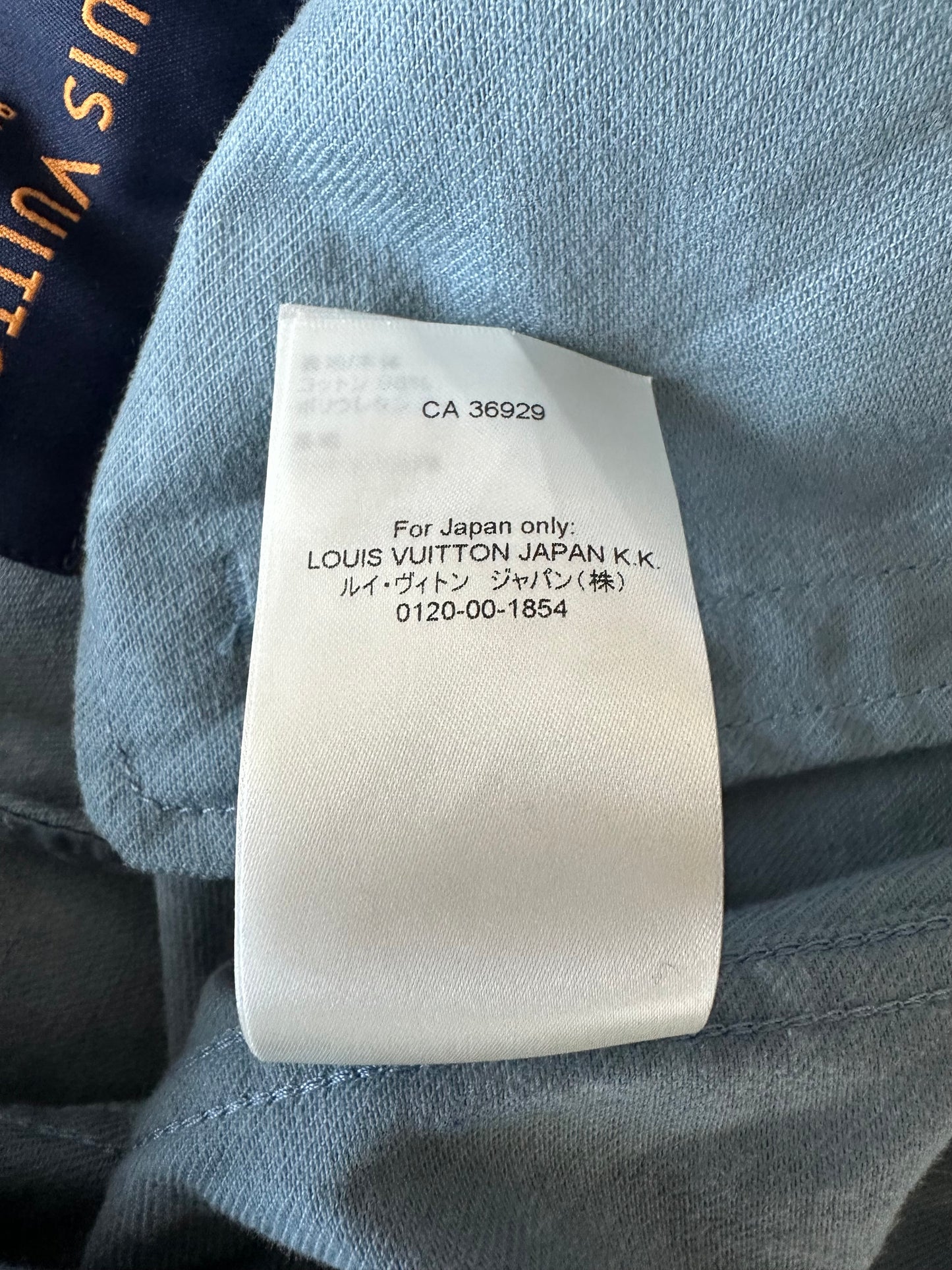 Louis Vuitton Blue & White LV Leaf Denim Jacket