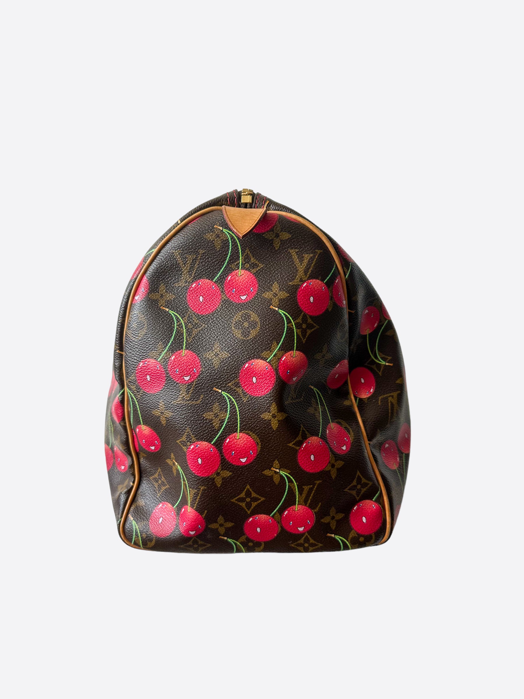 Louis Vuitton Keepall Murakami cherries Multiple colors Leather ref.263452  - Joli Closet