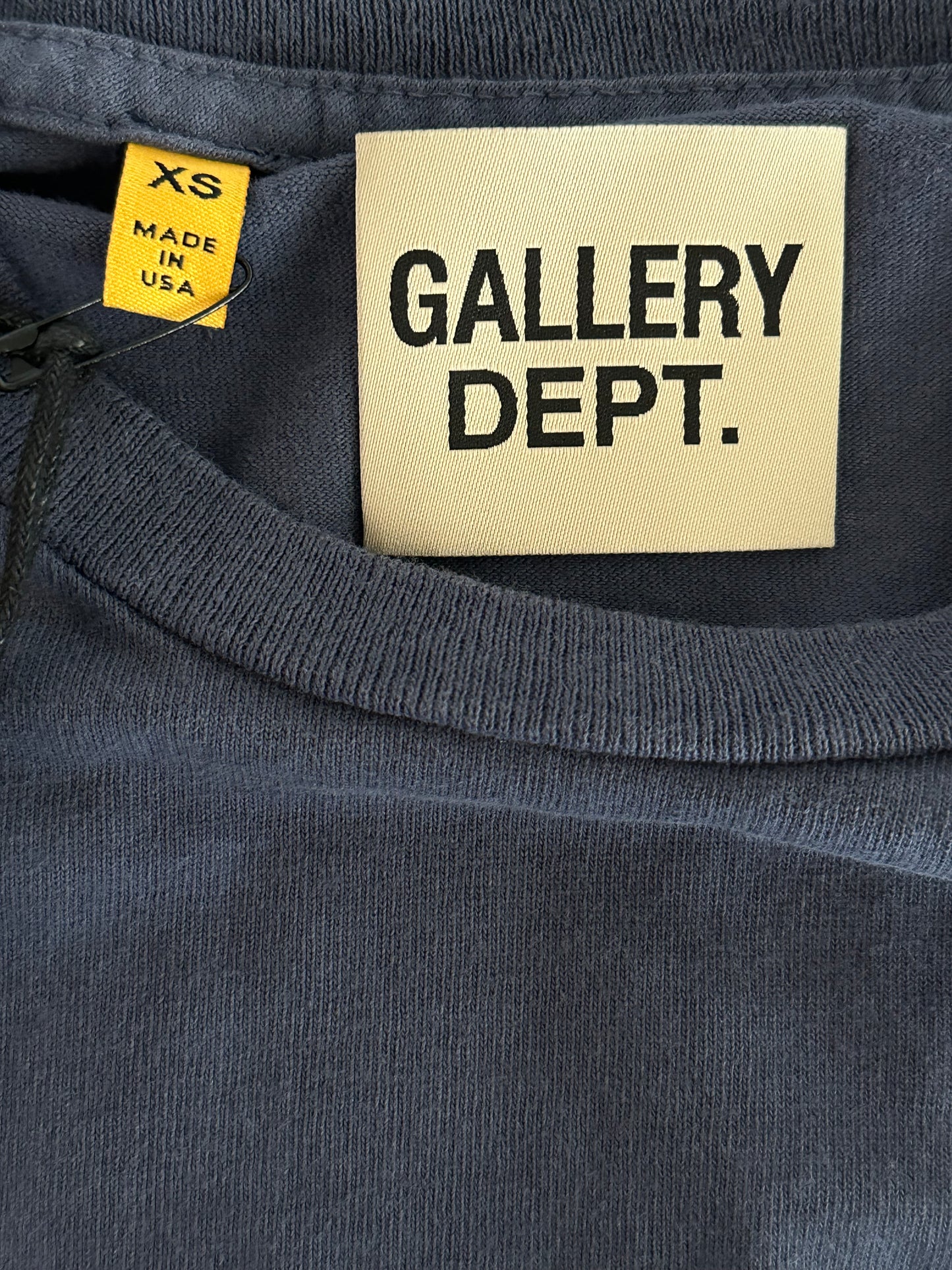 Gallery Dept Navy & White Logo Longsleeve T-Shirt