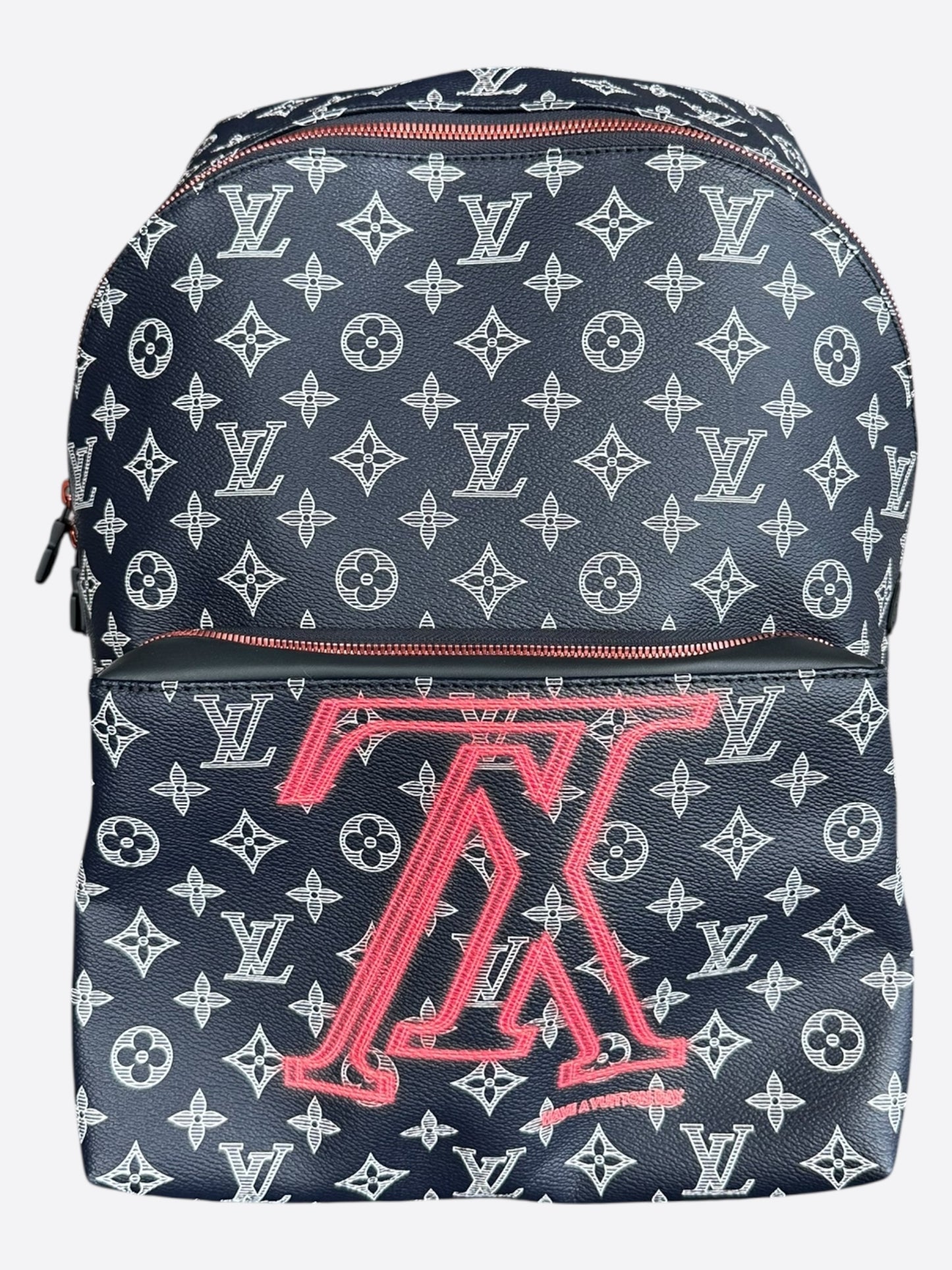 Louis Vuitton Navy & White Upside Down Monogram Backpack